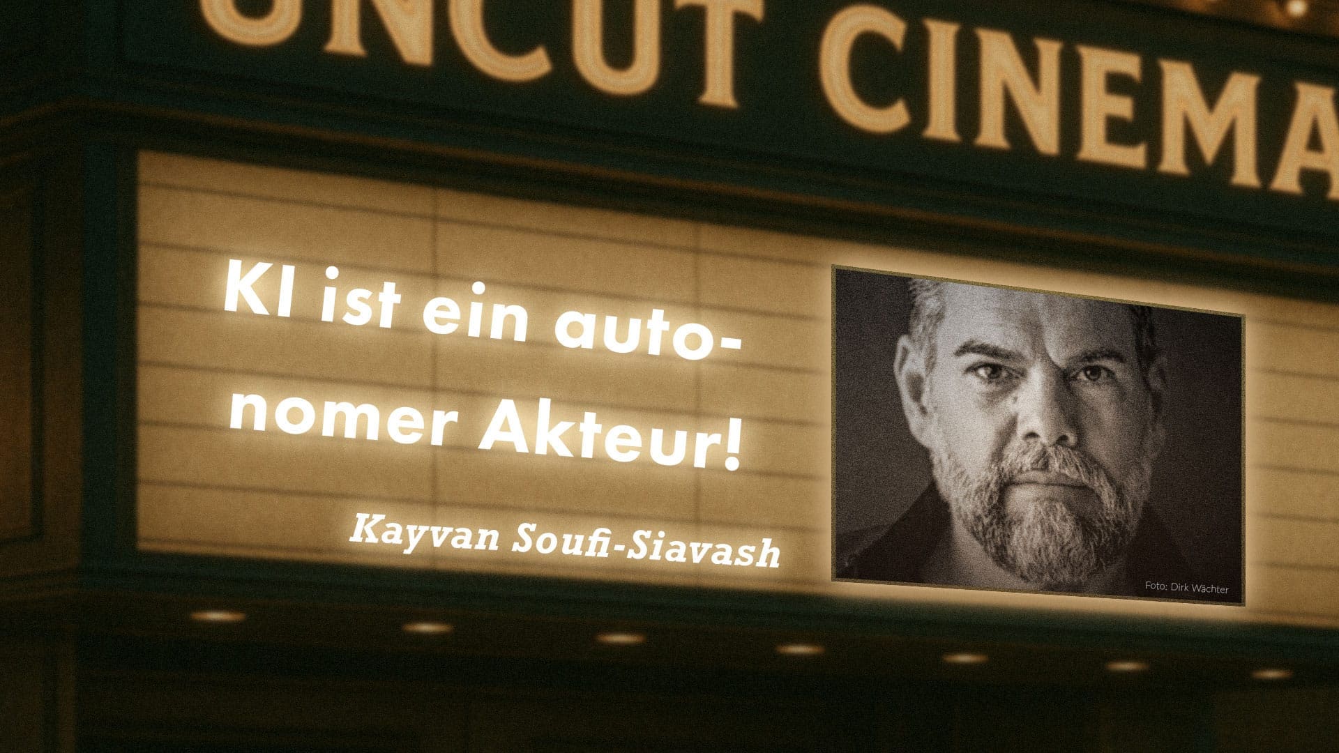 Uncut #80: Heute mit Kayvan Soufi-Siavash | KI ist ein autonomer Akteur