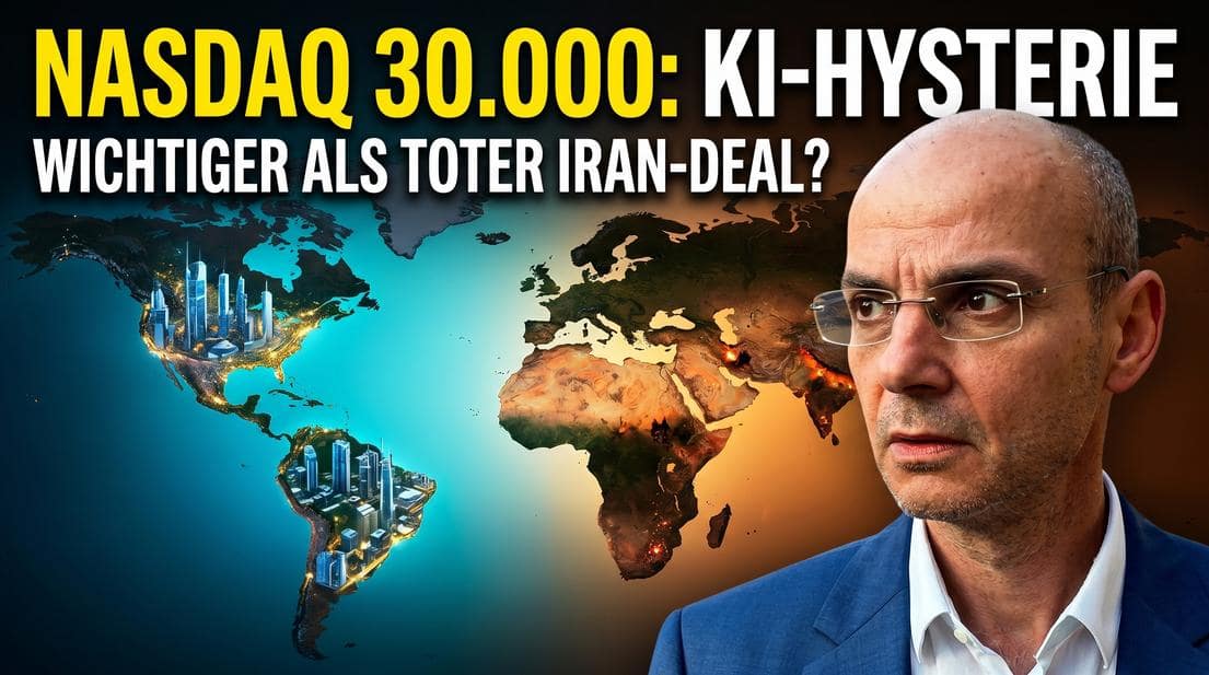 NASDAQ 30.000: KI-Hysterie und Iran-Deal Diskussion, Finanzmarktanalyse, Wirtschaftstrends, globale.