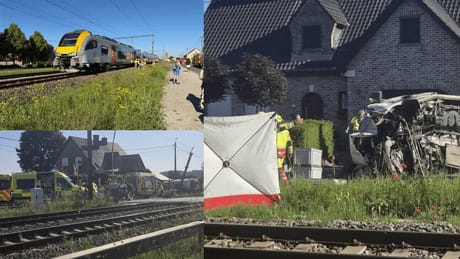 Belgien: Regionalzug fährt an Bahnübergang in Schulbus – mehrere Tote Belgien: Regionalzug fährt an Bahnübergang in Schulbus – mehrere Tote