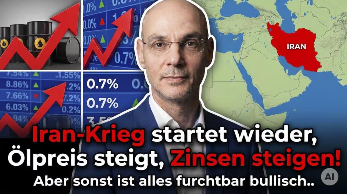 Iran-Krieg, Ölpreis und Zinsen steigen, Wirtschaftsprognose.