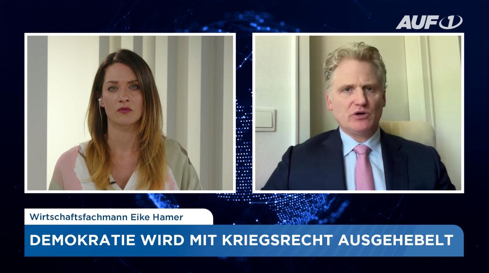 Wirtschaftsfachmann Eike Hamer: Demokratie wird mit Kriegsrecht ausgehebelt Wirtschaftsfachmann Eike Hamer: Demokratie wird mit Kriegsrecht ausgehebelt