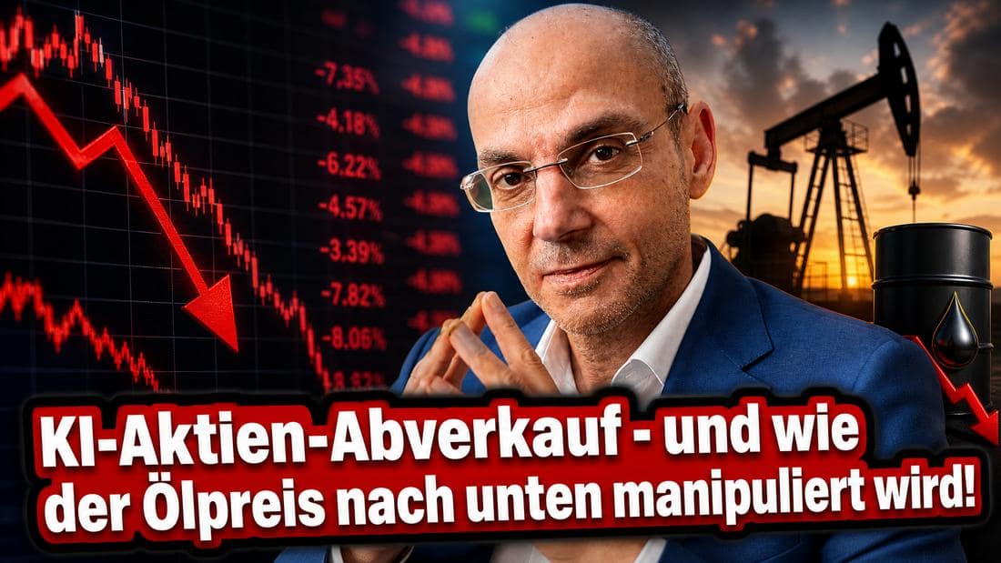 KI-Aktien-Abverkauf – und wie der Ölpreis nach unten manipuliert wird! Videoausblick KI-Aktien-Abverkauf – und wie der Ölpreis nach unten manipuliert wird! Videoausblick