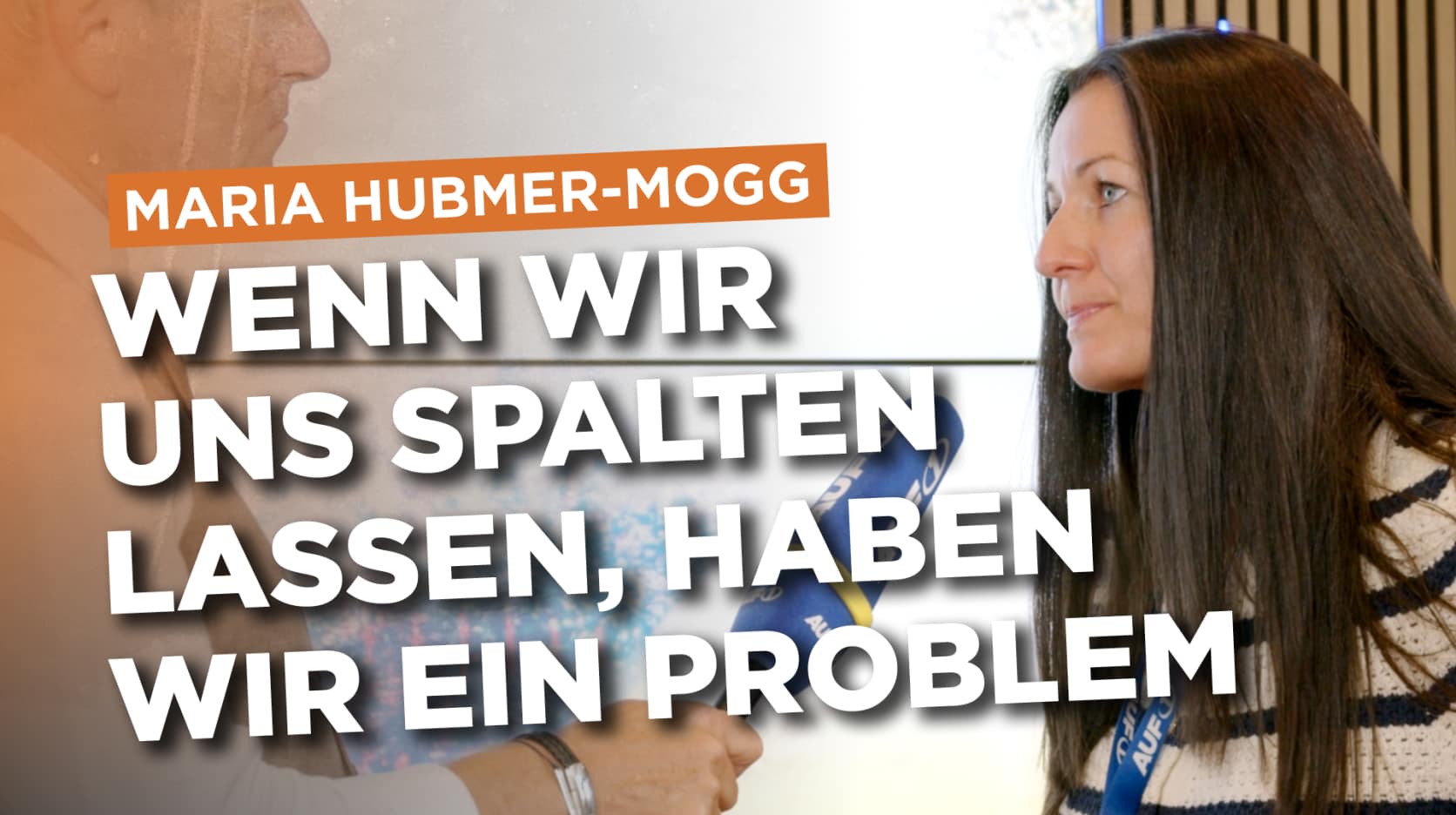 Dr. Maria Hubmer-Mogg: „Wenn wir uns spalten lassen, haben wir ein Problem“ Dr. Maria Hubmer-Mogg: „Wenn wir uns spalten lassen, haben wir ein Problem“