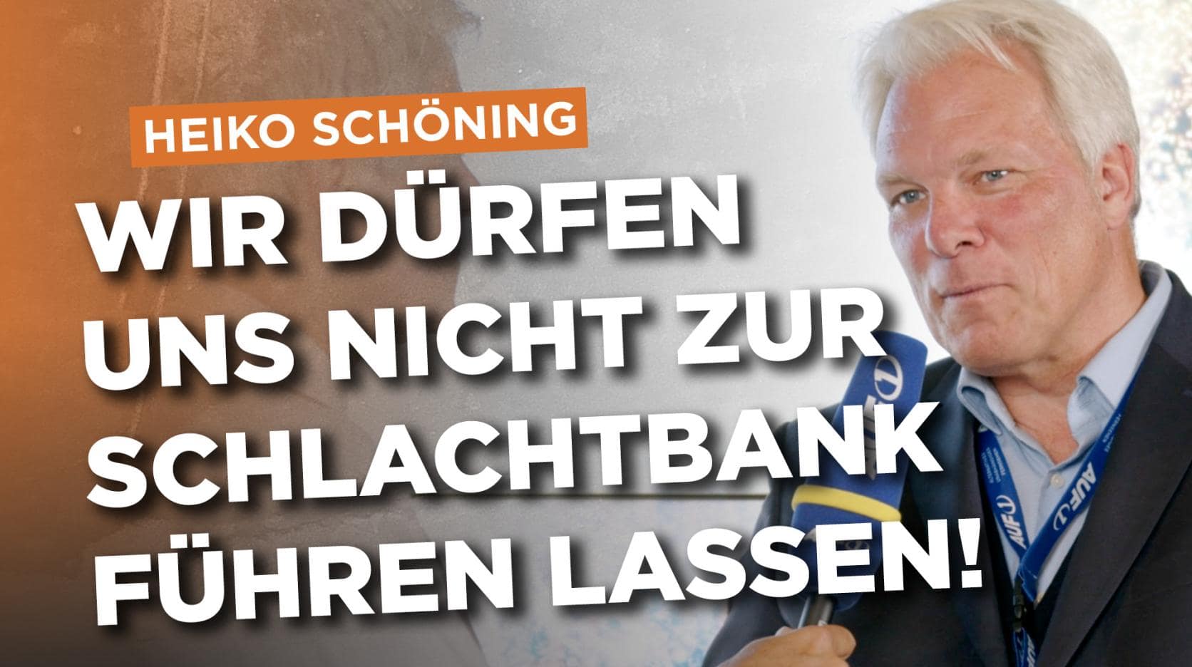 Heiko Schöning: „Wir dürfen uns nicht zur Schlachtbank führen lassen!“ Heiko Schöning: „Wir dürfen uns nicht zur Schlachtbank führen lassen!“