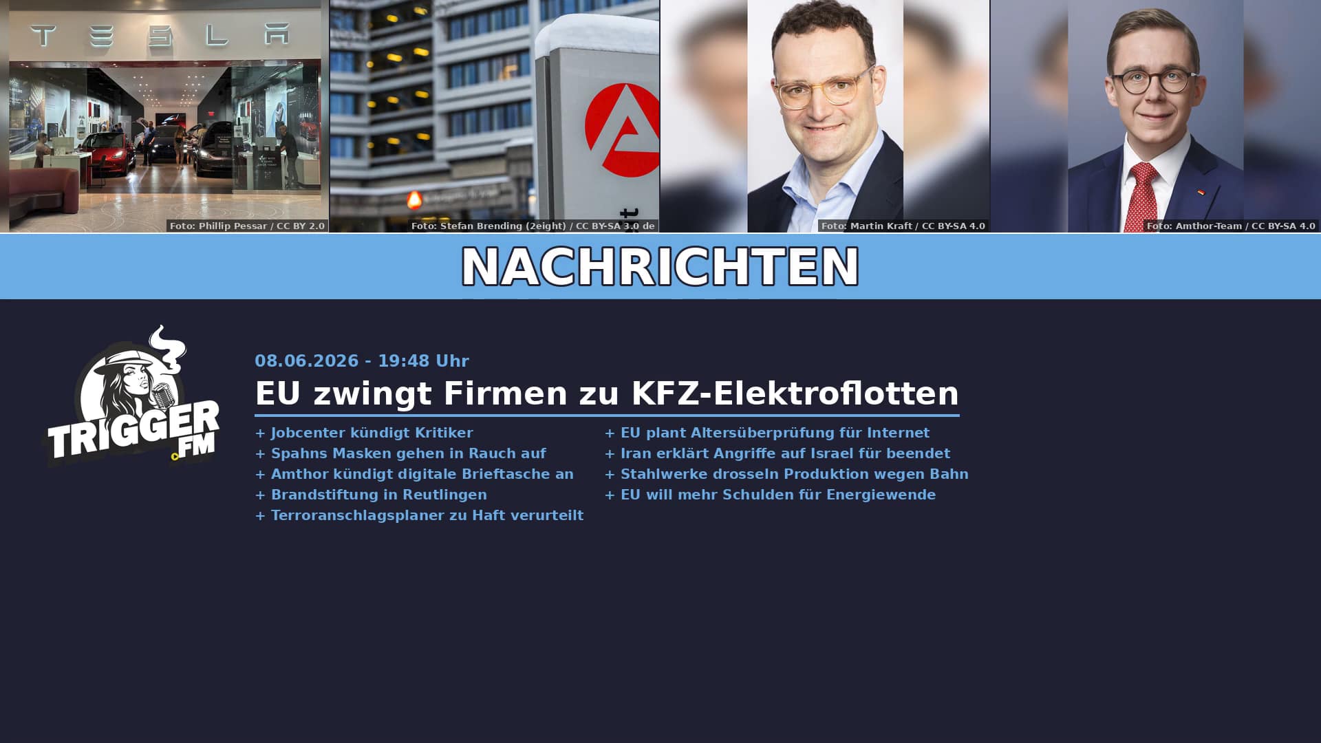 TriggerFM: Nachrichten der Freien Medien vom 08.06.2026