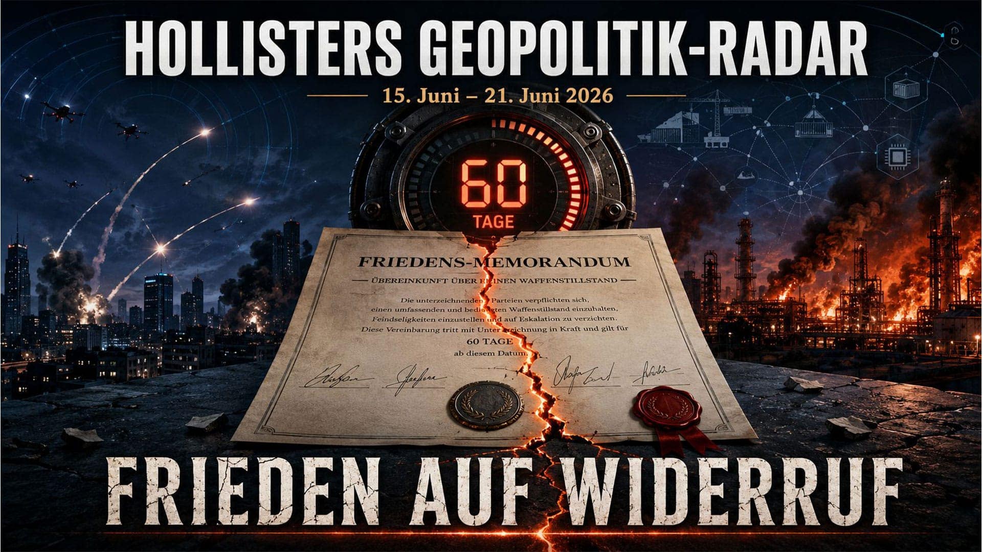 Hollisters Geopolitik-Radar vom 15. – 21. Juni 2026 Hollisters Geopolitik-Radar vom 15. – 21. Juni 2026