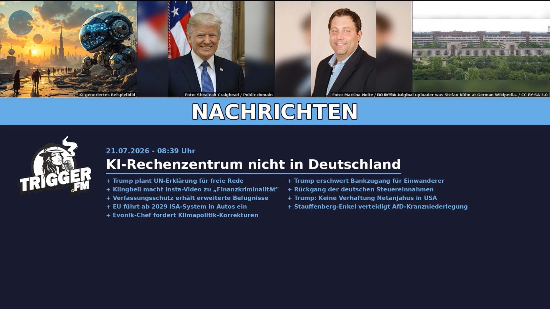 TriggerFM: Nachrichten der Freien Medien vom 21.07.2026